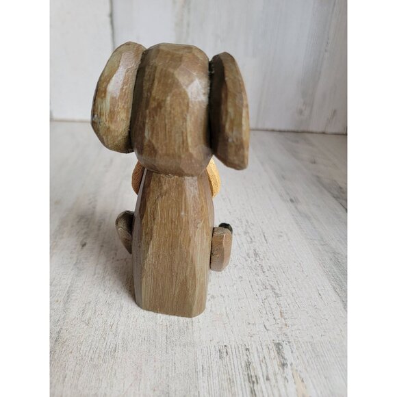 Vintage Elephant wooden‎ feet dangling jointed home decor unique - Picture 4 of 6